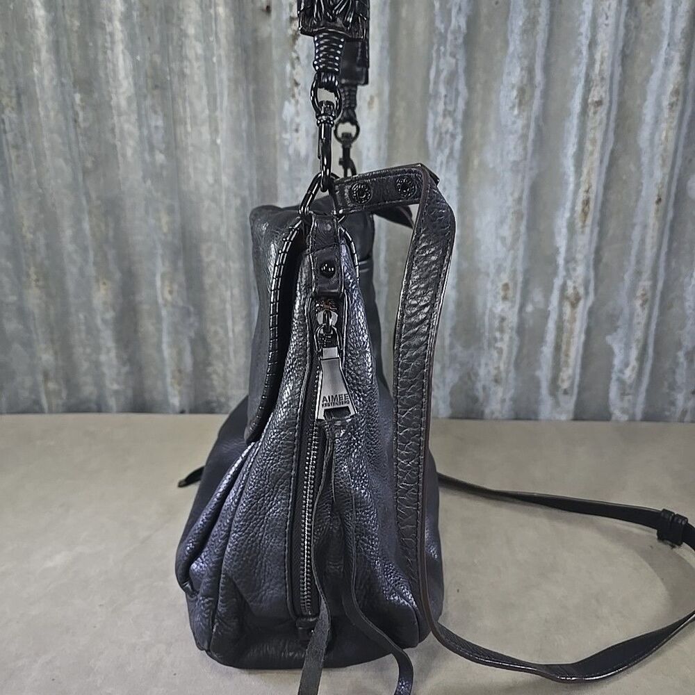 Aimee Kestenberg Handbag all for love Black Woven Strap Crossbody Shoulder - Picture 5 of 12